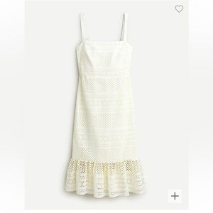 **NWT** JCrew Geometric lace midi dress